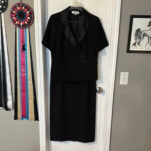 Le Suit Black Pencil Skirt Knee-Length Workwear